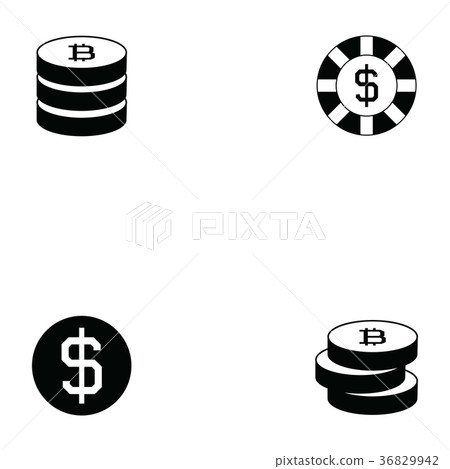 coin icon set-插圖素材 [36829942] - PIXTA圖庫