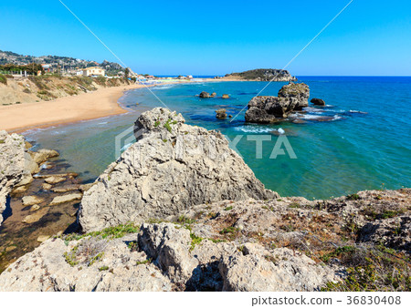 Sea beach near Rocca di San Nicola, Sicily, Italy 36830408