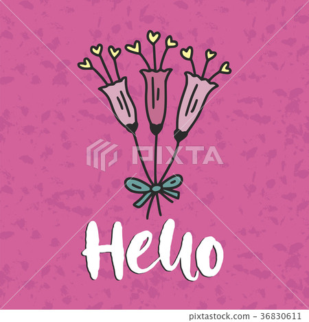 Cute vector card. Cartoon illustration. 36830611