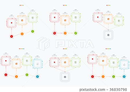 Set with infographics 36830798