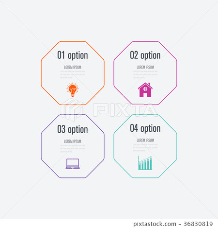Business infographics template 4 steps Business infographics template 4 steps 36830819