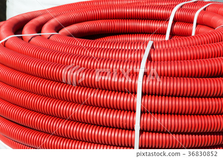roll of red Flexible Plastic Pipes 36830852