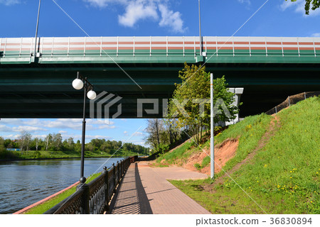 Car bridge of highway M11 in Khimki, Russia Car bridge of highway M11 in Khimki, Russia 36830894