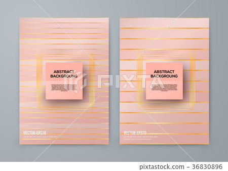 Brochure template with rose goldbackground Brochure template with rose goldbackground 36830896