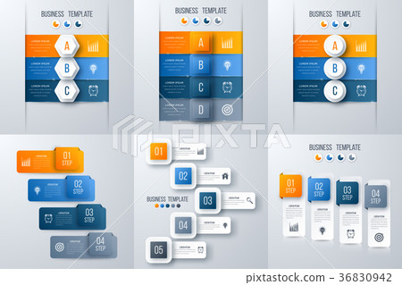 Set with infographics 36830942