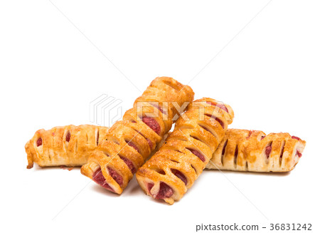 puff pastry with jam isolated puff pastry with jam isolated 36831242