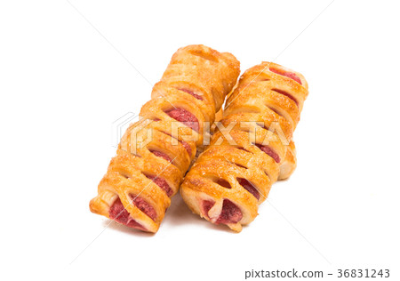 puff pastry with jam isolated puff pastry with jam isolated 36831243