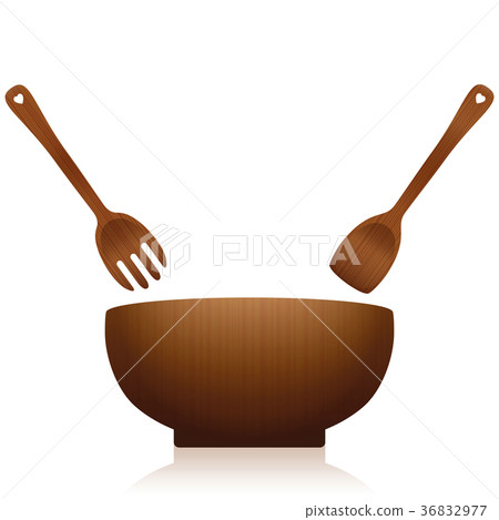 Salad Bowl Servers Kitchen Tools Dark Wood Salad Bowl Servers Kitchen Tools Dark Wood 36832977