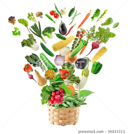 Basket of Healthy Food 36833313