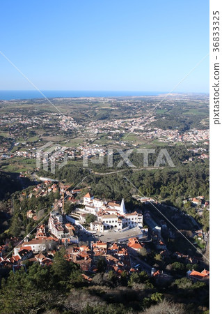 Sintra seen from Moor's Castle Ruins 36833325