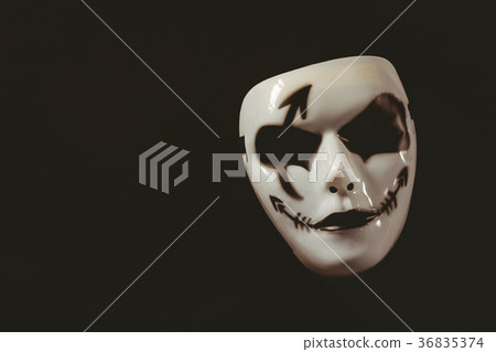 Wvil mask on black background 36835374