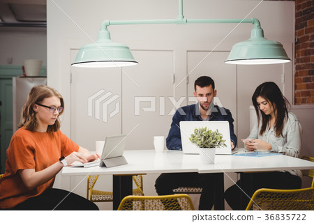 Executives working at desk 36835722