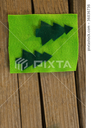 Directly above shot of Christmas green decoration Directly above shot of Christmas green decoration 36836736