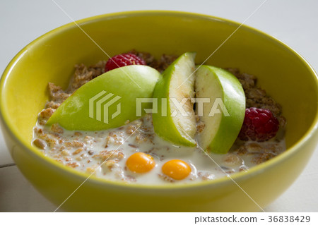 Fruit cereal in bowl Fruit cereal in bowl 36838429