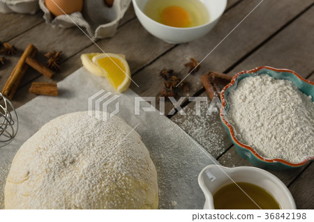 Ingredients by kneaded dough 36842198