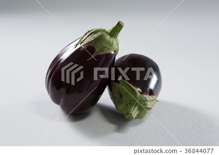 Eggplants on a white background Eggplants on a white background 36844077