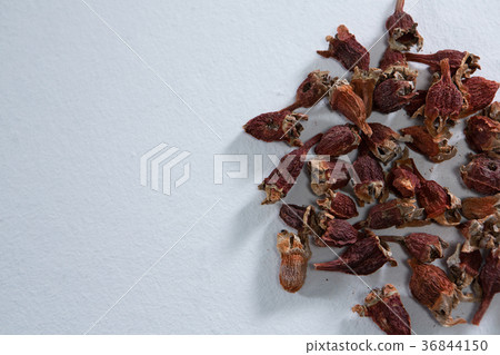 Dried berries on white background 36844150