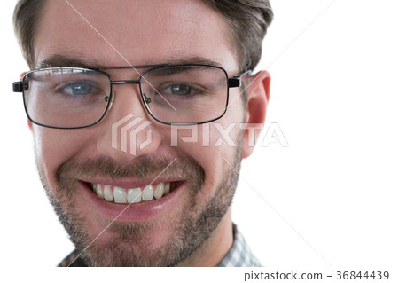Man standing against white background Man standing against white background 36844439