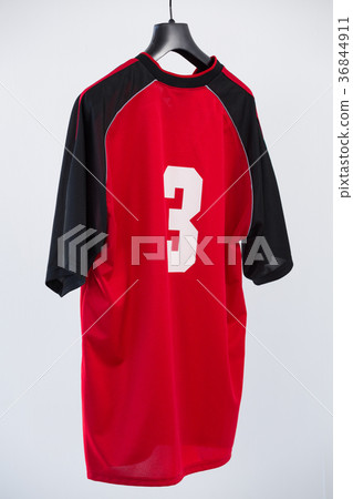 Close-up of football jersey fabric Close-up of football jersey fabric 36844911