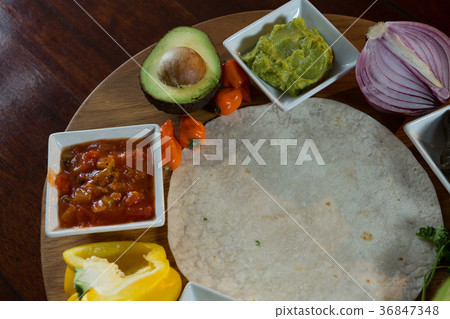 Various mexican food 36847348