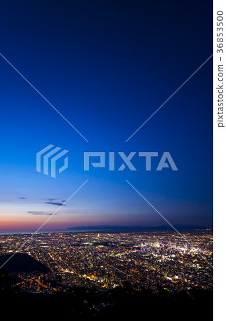 從札幌山看到的夜景 從札幌山看到的夜景 36853500