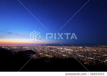 Night view seen from Sapporo Mt. 36853501