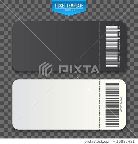 Creative vector illustration of empty ticket Creative vector illustration of empty ticket 36855451