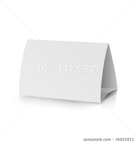 White Paper Stand Table Tag Flyer Vector White Paper Stand Table Tag Flyer Vector 36855853