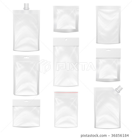 Plastic Pocket Vector Blank. Packing Desig 36856184