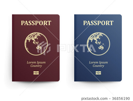 Passport With Map. Australia. Realistic Vector Passport With Map. Australia. Realistic Vector 36856190