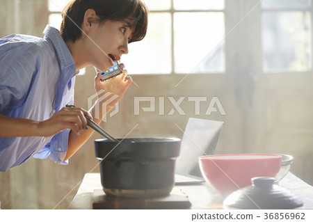 Working mother Cooking image Working mother Cooking image 36856962