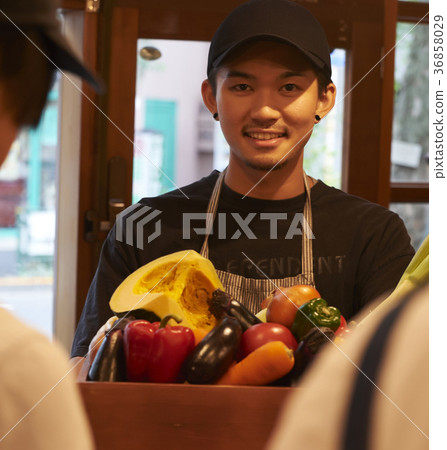 咖啡館準備工作人員蔬菜長襪 咖啡館準備工作人員蔬菜長襪 36858029