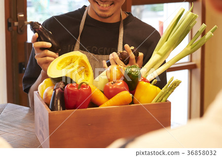 Cafe preparing staff vegetables Cafe preparing staff vegetables 36858032