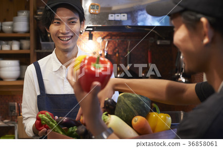 咖啡館準備工作人員蔬菜長襪 36858061