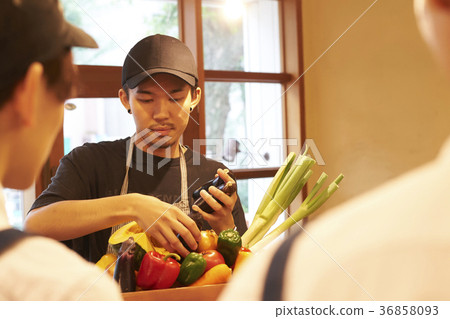 咖啡館準備工作人員蔬菜長襪 36858093