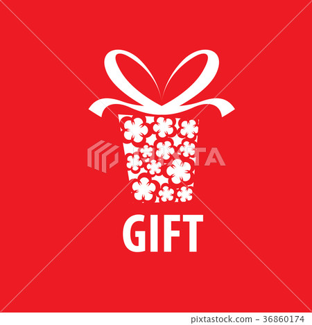 vector logo box with gifts 36860174