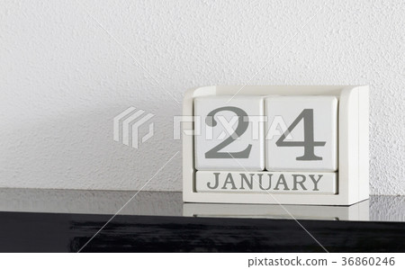 White block calendar 36860246
