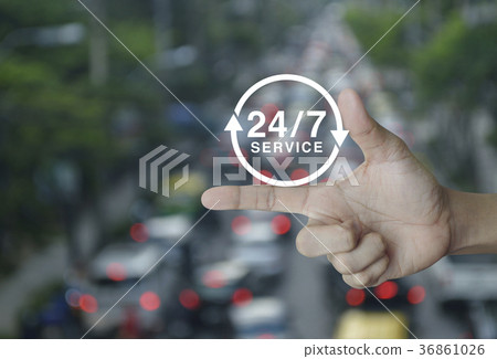 Full time service concept Full time service concept 36861026
