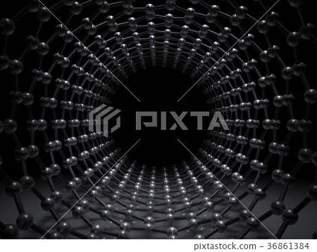 Inside single-walled zigzag carbon nanotube Inside single-walled zigzag carbon nanotube 36861384