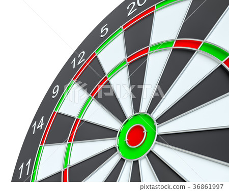 Dart board, isolated 36861997