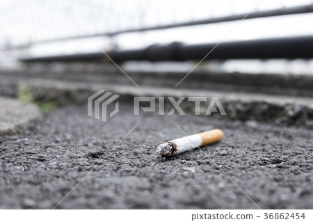 香煙散落在街上 36862454