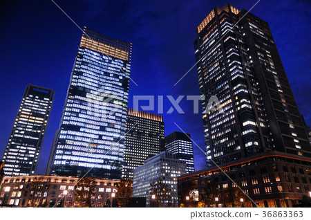 Marunouchi night view Marunouchi night view 36863363