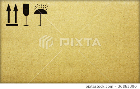Fine image close-up of grunge black fragile symbol 36863390
