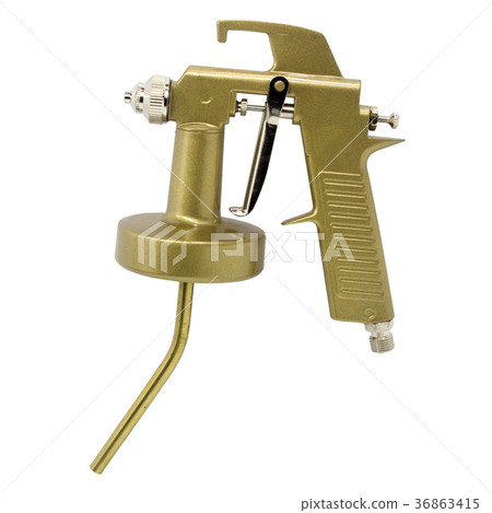 Spray gun isolated over white background Spray gun isolated over white background 36863415