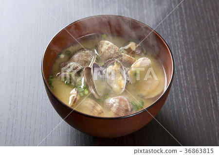 Miso soup with clams Miso soup with clams 36863815