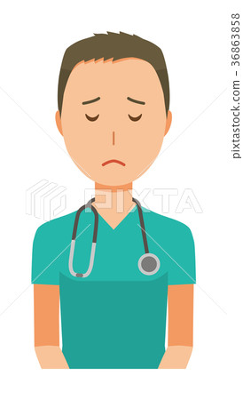 綠色的男性醫生洗刷道歉 36863858
