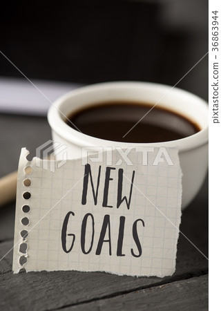 text new goals in a piece of paper text new goals in a piece of paper 36863944