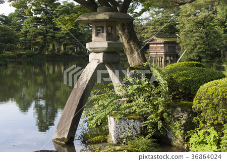 Kenrokuen Garden summer garden lantern 36864024