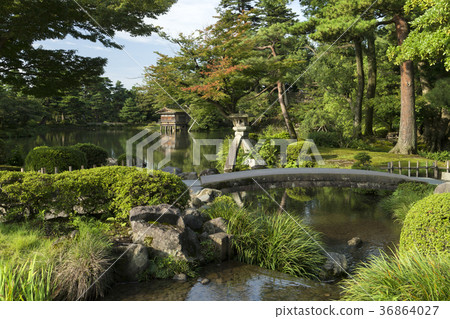 Kenrokuen Garden summer garden lantern Kenrokuen Garden summer garden lantern 36864027