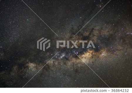 The center of Milky way galaxy with stars  36864232